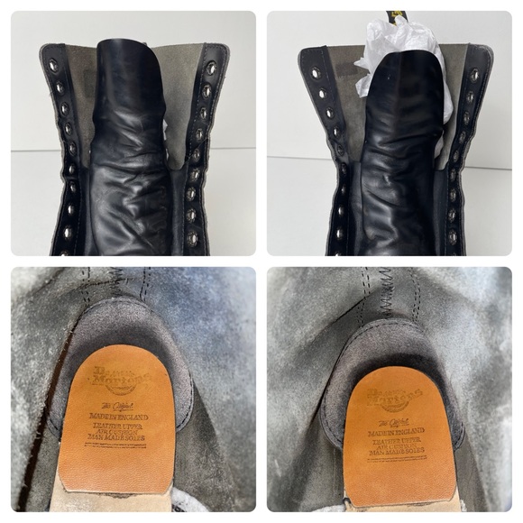 Vintage Dr. Martens England 1919 Black Holy Grail Envy Quad Platform Boots UK 7 - Picture 15 of 16